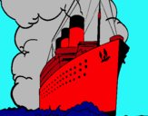 Dibujo Barco de vapor pintado por dazajose00