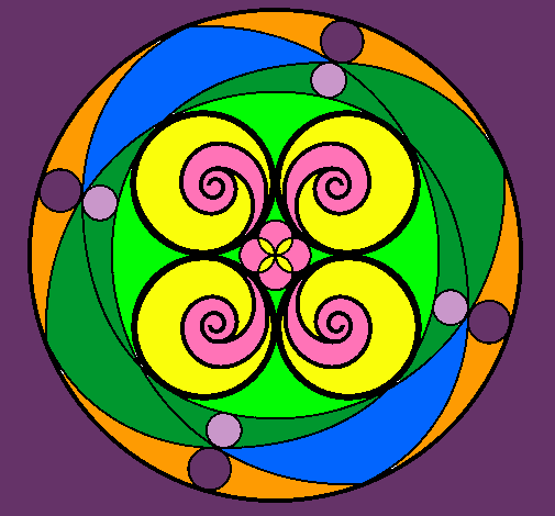Dibujo Mandala 5 pintado por strellhada