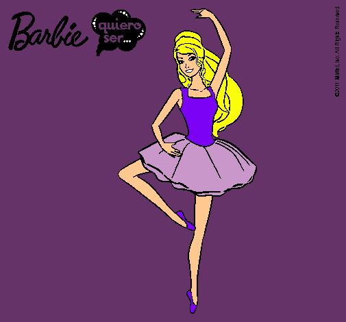 Dibujo Barbie bailarina de ballet pintado por nataliavar