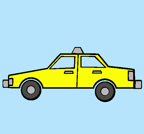 Dibujo Taxi pintado por mariaesco