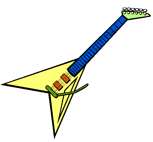 Dibujo Guitarra eléctrica II pintado por Tino