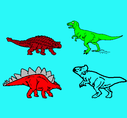 Dibujo Dinosaurios de tierra pintado por DANNON
