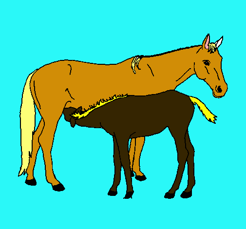 Dibujo Caballos pintado por Nagoree