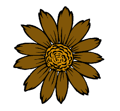 Dibujo Girasol pintado por campanita1