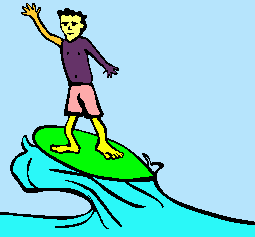 Dibujo Surfista pintado por Belenovak