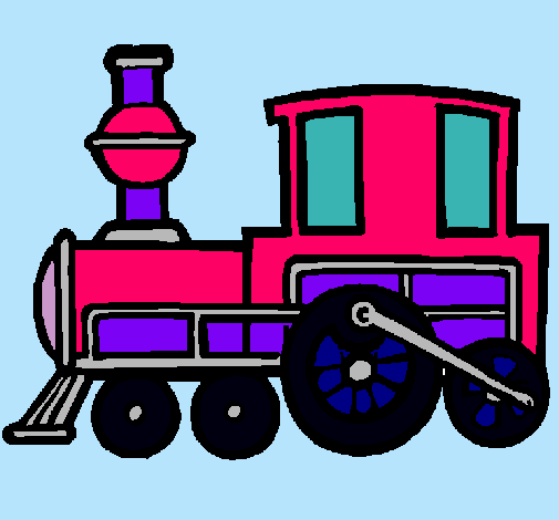 Dibujo Tren pintado por candesua