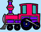 Dibujo Tren pintado por candesua