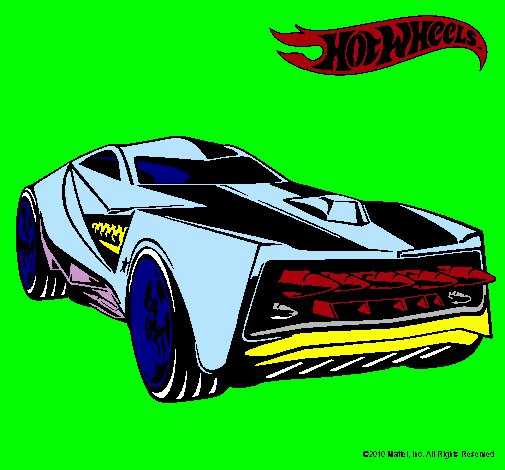 Dibujo Hot Wheels 12 pintado por mustang