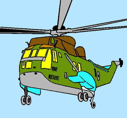 Dibujo Helicóptero al rescate pintado por Josh2004