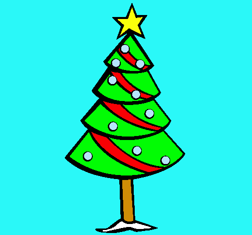 Dibujo Árbol de navidad II pintado por gisbell