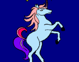 Dibujo Unicornio pintado por candesua
