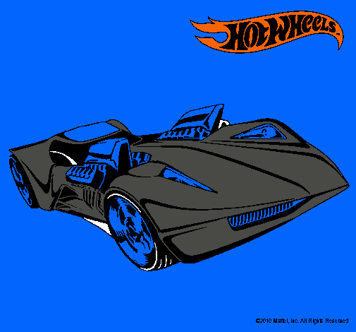 Dibujo Hot Wheels 4 pintado por mustang