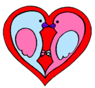 Dibujo Pajaritos enamorados pintado por candesua