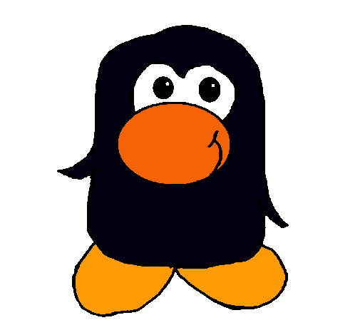 Dibujo Pingüino 2 pintado por JaviiXD