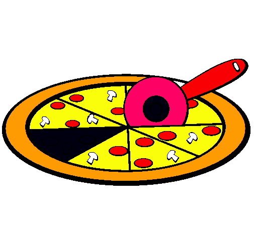Dibujo Pizza pintado por candesua
