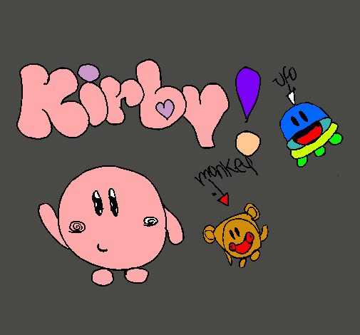 Dibujo Kirby 4 pintado por lokito12