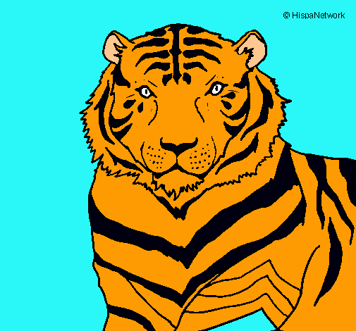 Dibujo Tigre pintado por ainhoagang