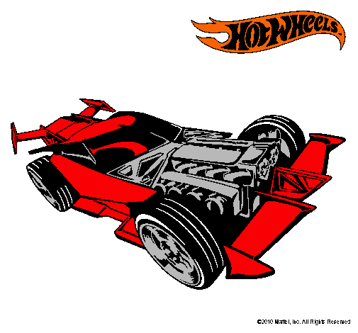 Dibujo Hot Wheels 9 pintado por pelota