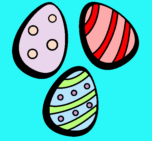 Dibujo Huevos de pascua IV pintado por gisbell