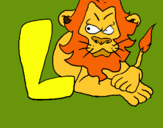 Dibujo León pintado por strellhada
