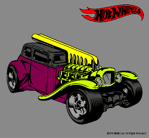 Dibujo Hot Wheels 6 pintado por giovani