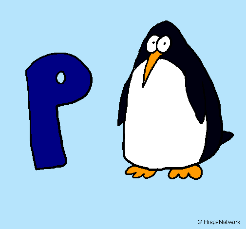 Dibujo Pingüino pintado por strellhada