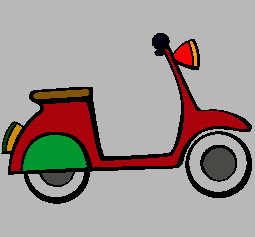 Dibujo Vespa pintado por ivanXD