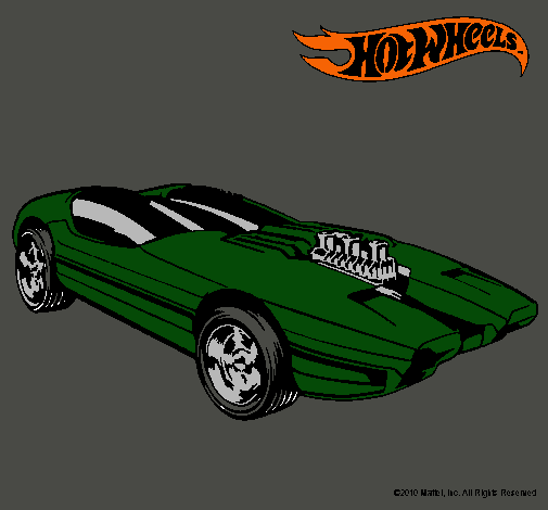 Dibujo Hot Wheels 2 pintado por lexu