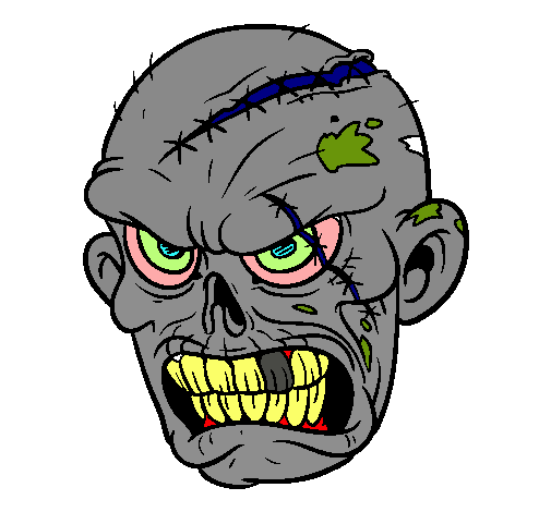 Dibujo Zombie pintado por cyxilena