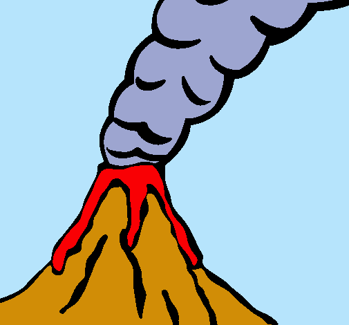 Dibujo Volcán pintado por athziri 
