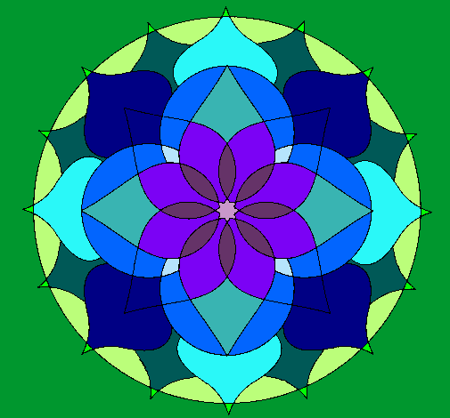 Dibujo Mandala 14 pintado por fdez