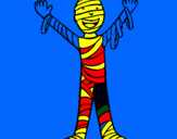 Dibujo Niño momia pintado por chideila