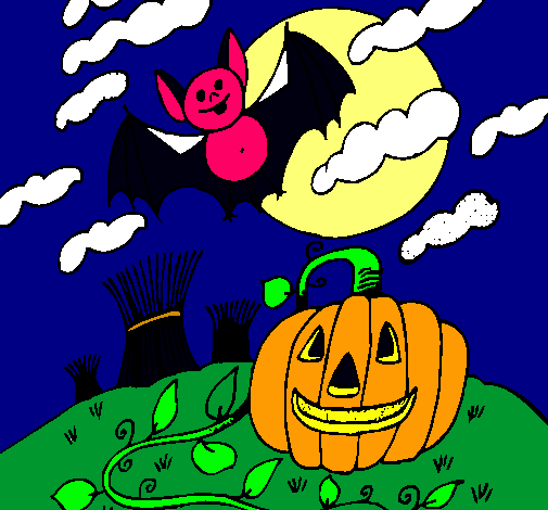 Dibujo Paisaje de Halloween pintado por alasbaby