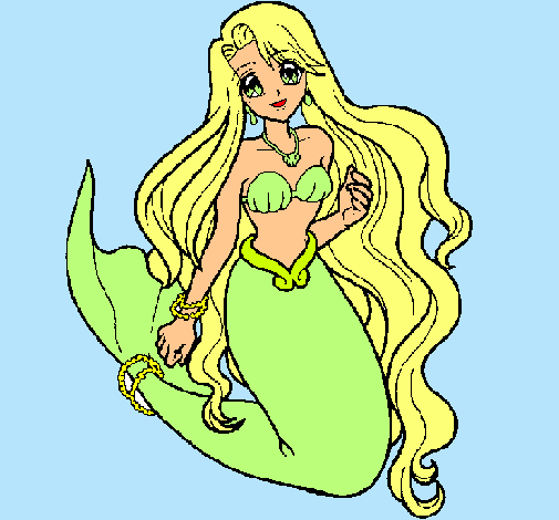 Dibujo Sirenita pintado por Pipluff