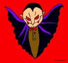 Dibujo Vampiro terrorífico pintado por jggjcghgh