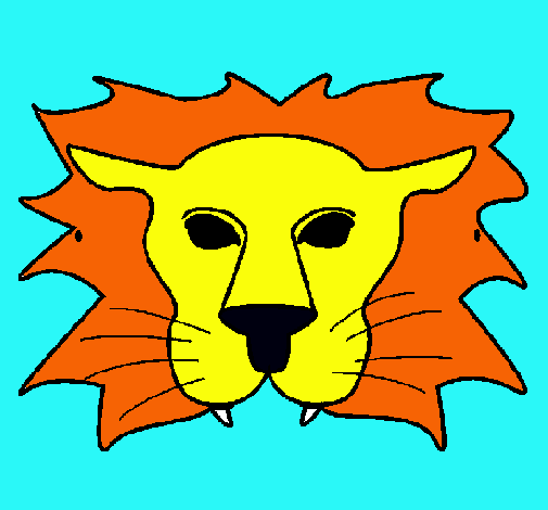 Dibujo León pintado por mariapm