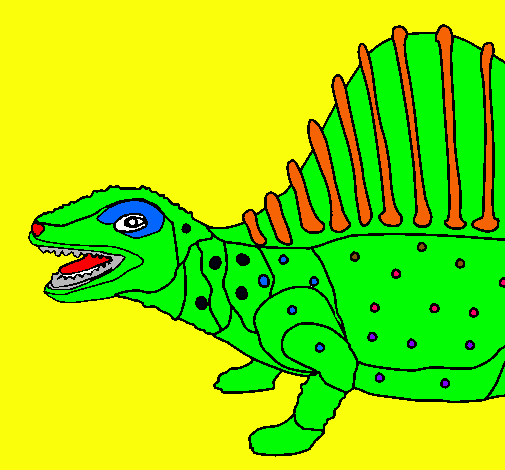 Dibujo Dinosaurio pintado por CHARLY6