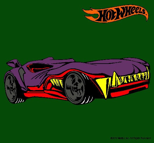 Dibujo Hot Wheels 3 pintado por lexu