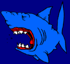 Dibujo Tiburón pintado por adrgon