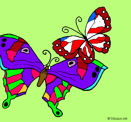 Dibujo Mariposas pintado por taniaojosb