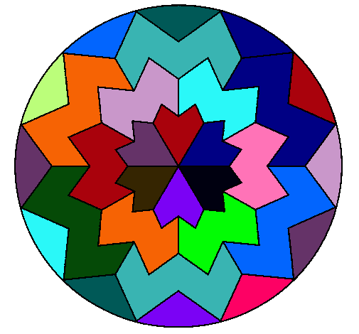 Dibujo Mandala 29 pintado por explorador