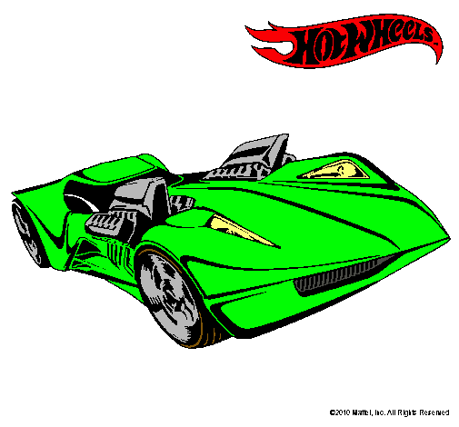 Dibujo Hot Wheels 4 pintado por otoniel