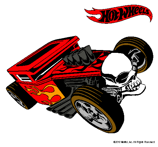 Dibujo Hot Wheels 8 pintado por otoniel