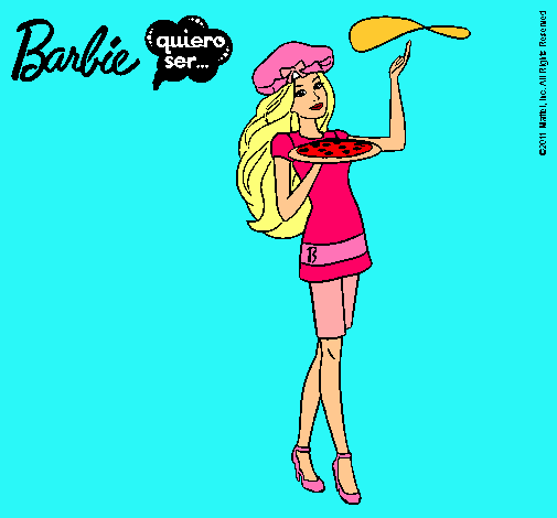 Dibujo Barbie cocinera pintado por sara120