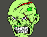 Dibujo Zombie pintado por zombieman