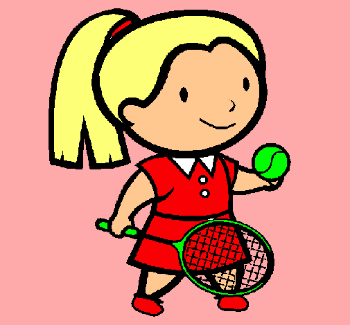 Dibujo Chica tenista pintado por yosel