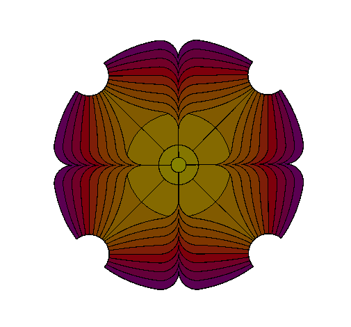 Dibujo Mandala 16 pintado por Julii