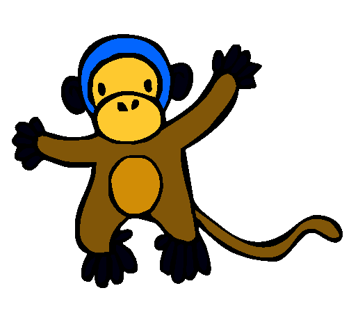 Dibujo Mono pintado por samyalba