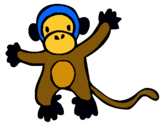Dibujo Mono pintado por samyalba