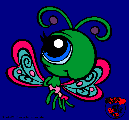 Dibujo Mariposa Littlest Pet Shop 2 pintado por AndreaCT